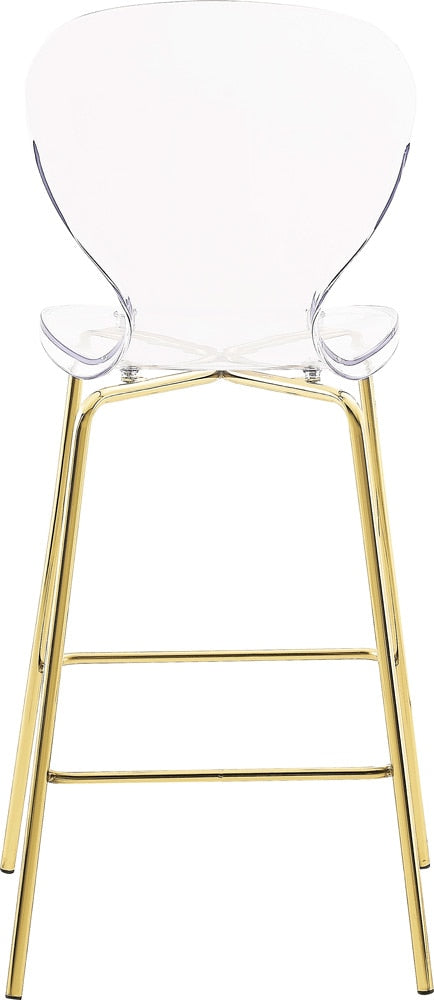 Meridian Furniture - Clarion Gold Metal Stool (Set of 2) - 767-C veiw 3