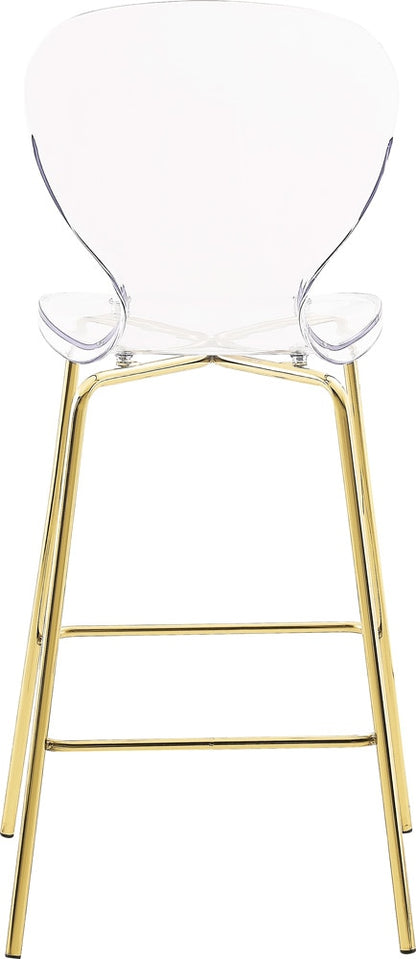 Meridian Furniture - Clarion Gold Metal Stool (Set of 2) - 767-C veiw 3