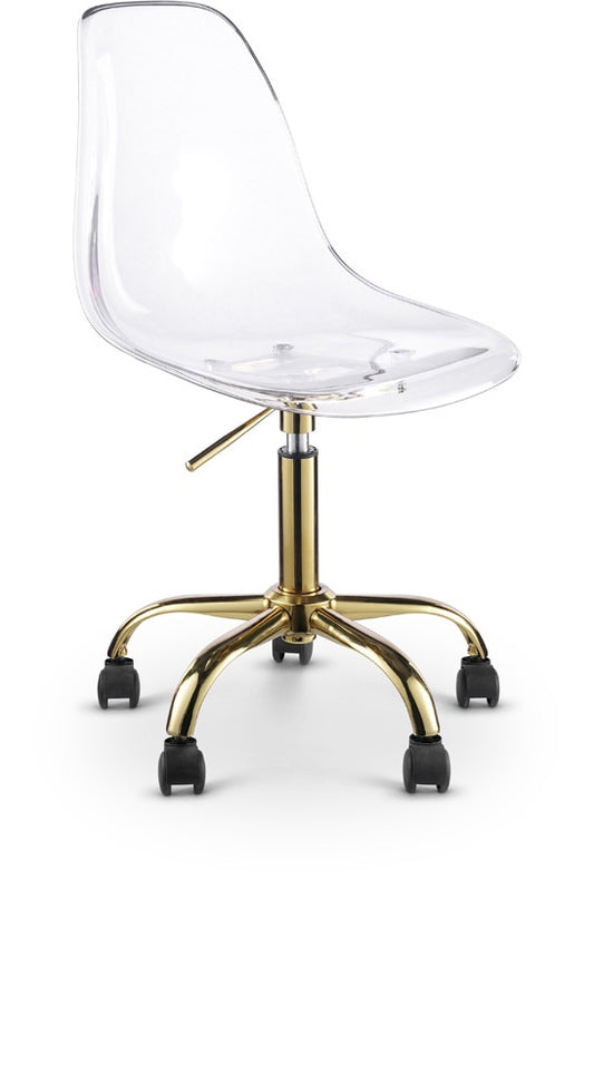 Meridian Furniture - Clarion Gold Office Chair - 171Gold veiw 1