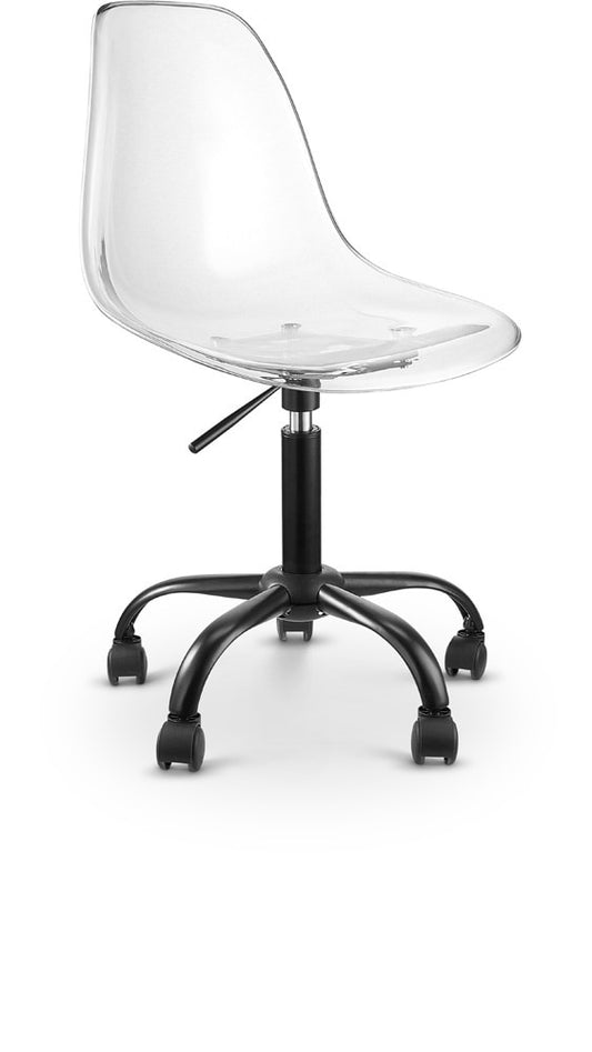 Meridian Furniture - Clarion Matte Black Office Chair - 171Black veiw 1