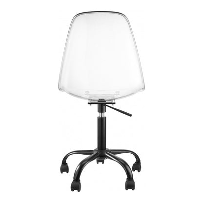 Meridian Furniture - Clarion Matte Black Office Chair - 171Black veiw 2