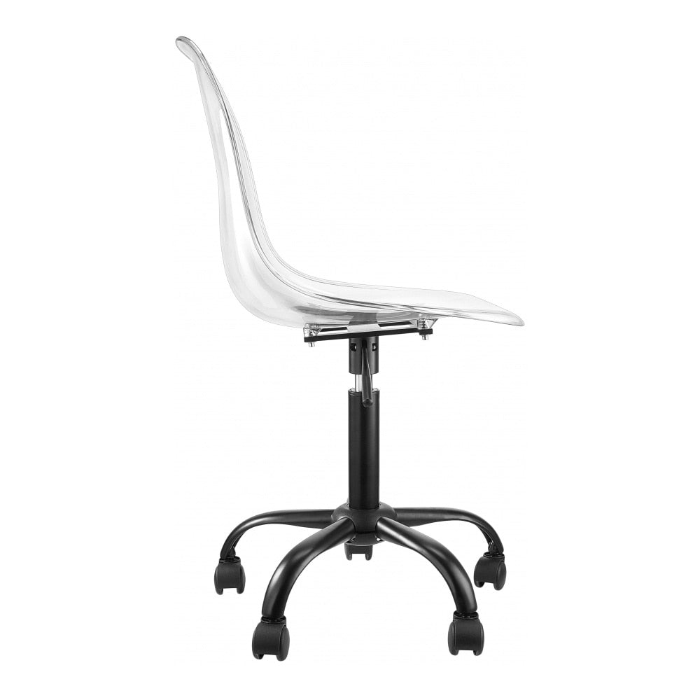 Meridian Furniture - Clarion Matte Black Office Chair - 171Black veiw 4