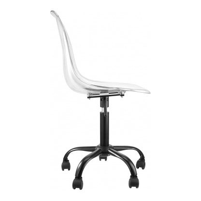 Meridian Furniture - Clarion Matte Black Office Chair - 171Black veiw 4
