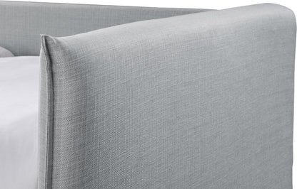 Meridian Furniture - Colton Grey Linen Textured Fabric Twin Daybed - ColtonGrey-T veiw 6