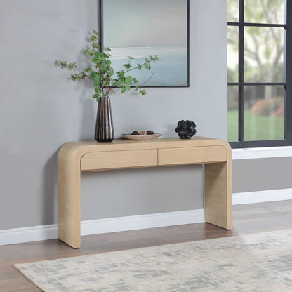 Meridian Furniture - Cresthill White Oak Console Table - 272-S veiw 2