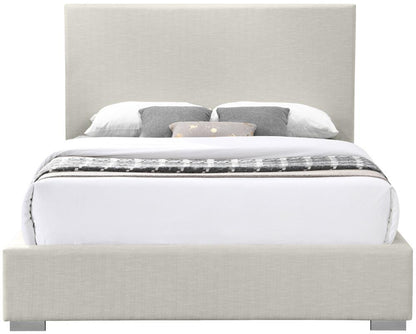 Meridian Furniture - Crosby Beige Linen Textured Fabric Full Bed - CrosbyBeige-F veiw 6