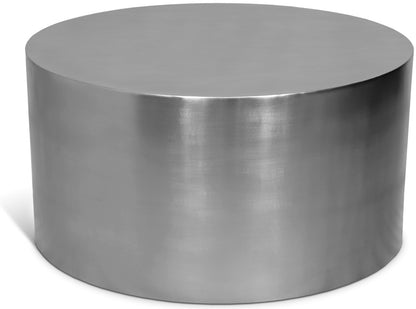 Meridian Furniture - Cylinder Brushed Chrome Coffee Table - 297-CT veiw 1