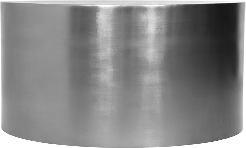 Meridian Furniture - Cylinder Brushed Chrome Coffee Table - 297-CT veiw 3