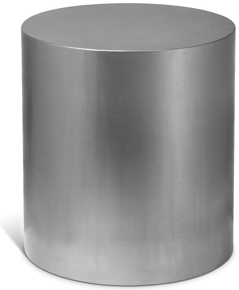 Meridian Furniture - Cylinder Brushed Chrome End Table - 297-ET veiw 1