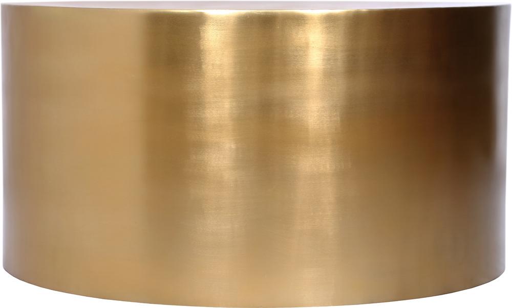 Meridian Furniture - Cylinder Brushed Gold Coffee Table - 296-CT veiw 3