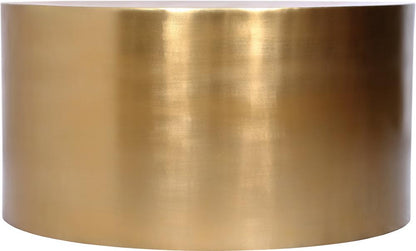 Meridian Furniture - Cylinder Brushed Gold Coffee Table - 296-CT veiw 3