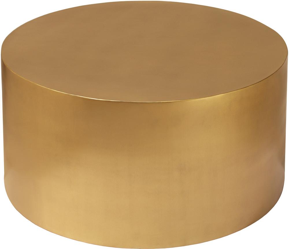 Meridian Furniture - Cylinder Brushed Gold Coffee Table - 296-CT veiw 4