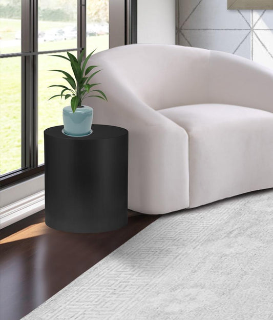 Meridian Furniture - Cylinder Matte Black End Table - 295-ET veiw 2