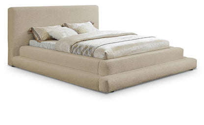 Meridian Furniture - Dane Beige Teddy Fabric King Bed - DaneBeige-K veiw 1