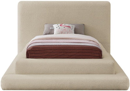 Meridian Furniture - Dane Beige Teddy Fabric Twin Bed - DaneBeige-T veiw 3