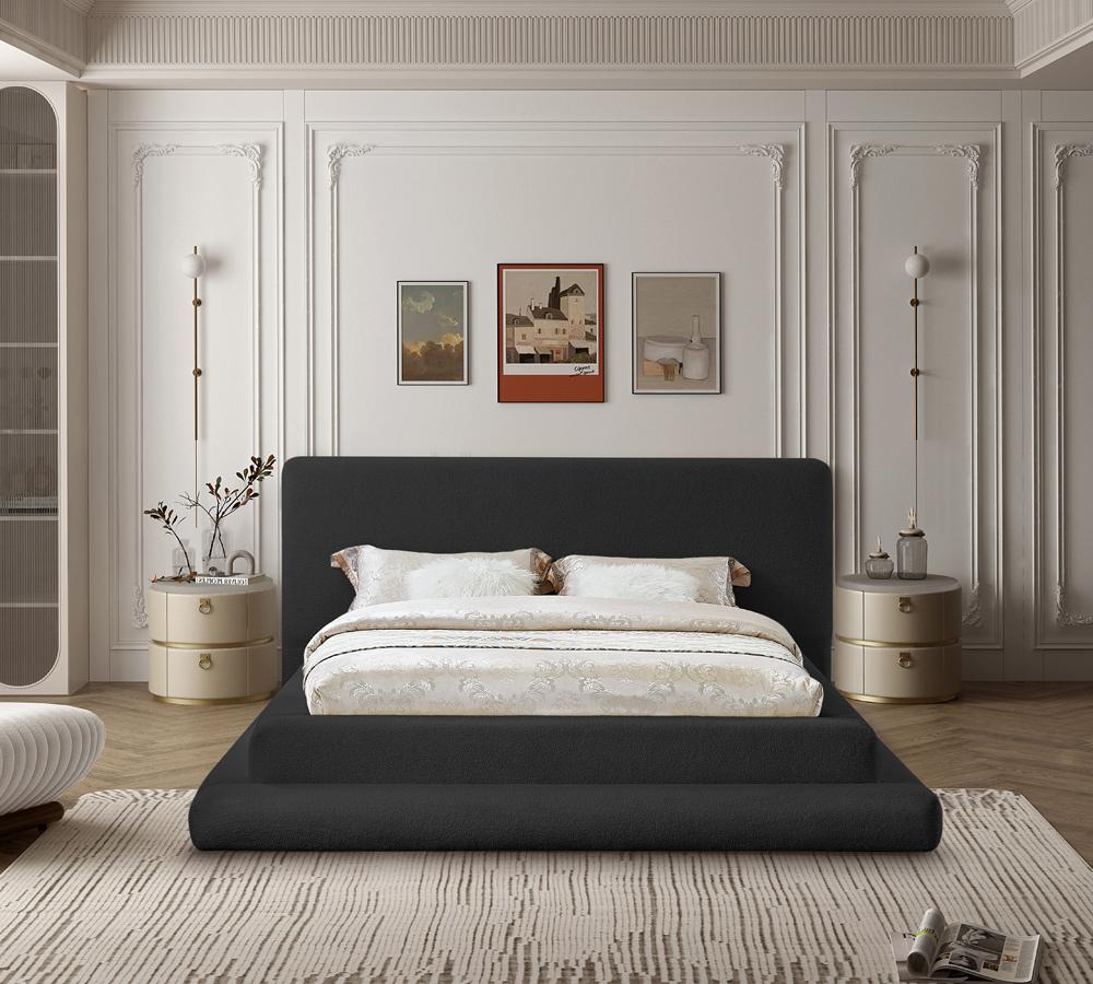 Meridian Furniture - Dane Black Teddy Fabric King Bed - DaneBlack-K veiw 4