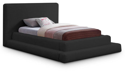 Meridian Furniture - Dane Black Teddy Fabric Twin Bed - DaneBlack-T veiw 1