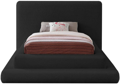 Meridian Furniture - Dane Black Teddy Fabric Twin Bed - DaneBlack-T veiw 3