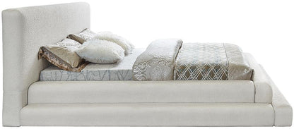Meridian Furniture - Dane Cream Teddy Fabric King Bed - DaneCream-K veiw 5