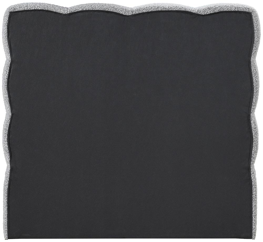 Meridian Furniture - Deco Grey Boucle Fabric Twin Bed - DecoGrey-T veiw 5