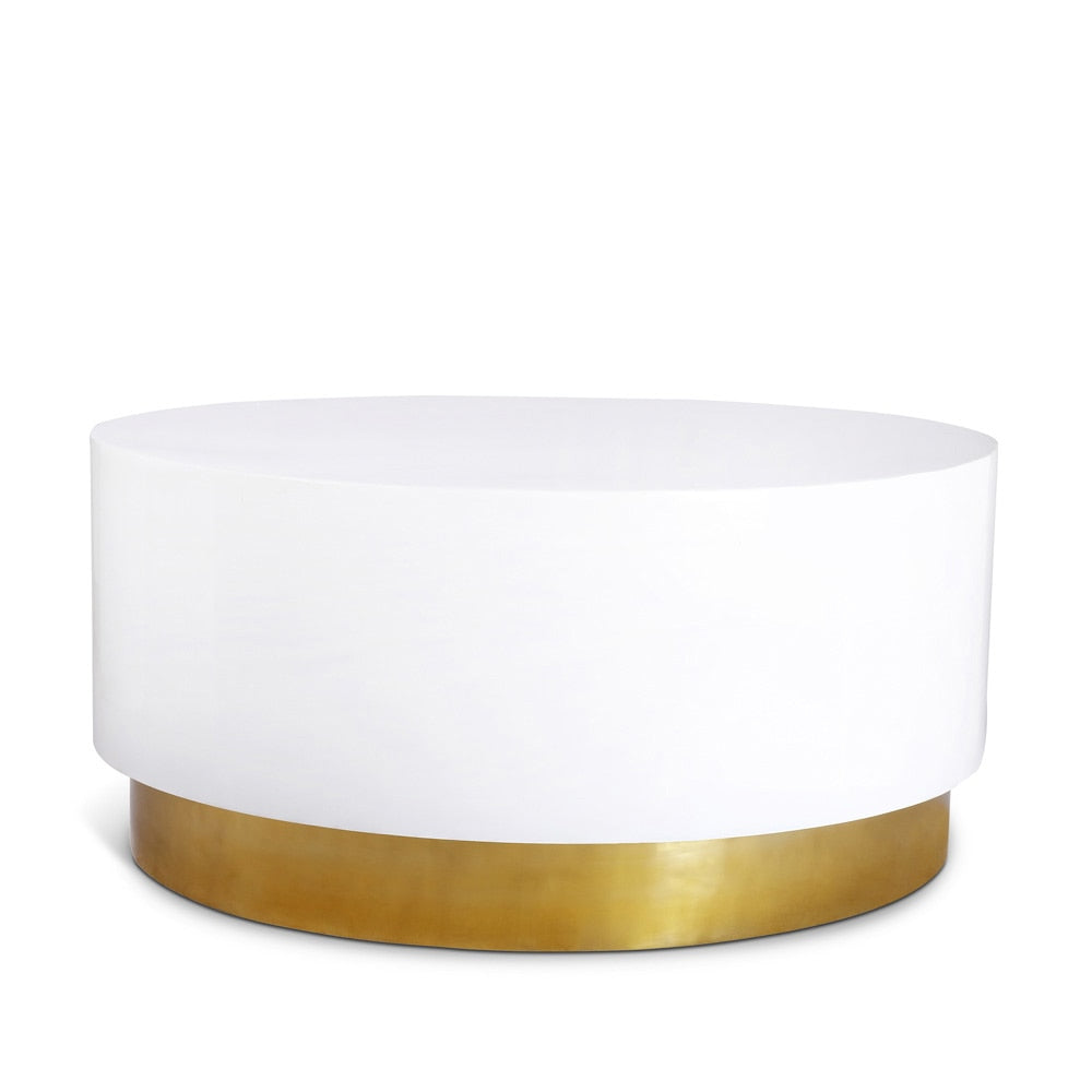 Meridian Furniture - Deco White/Gold Coffee Table - 215-C veiw 1