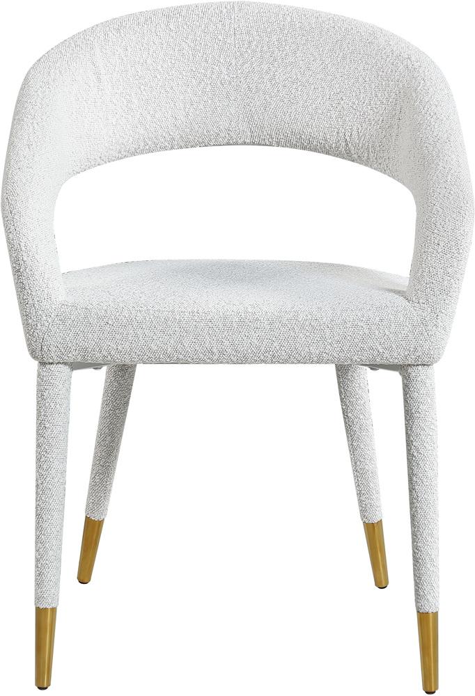 Meridian Furniture - Destiny Cream Boucle Fabric Dining Chair - 539Cream-C veiw 4