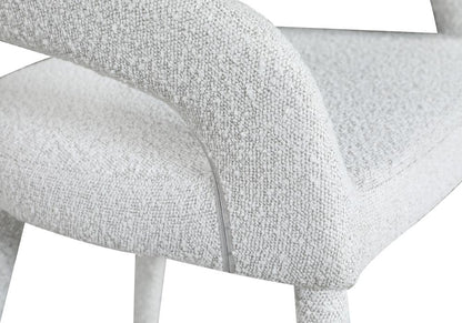 Meridian Furniture - Destiny Cream Fabric Stool - 542Cream-C veiw 6