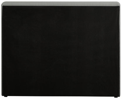 Meridian Furniture - Devin Grey Linen Textured Fabric Twin Bed - DevinGrey-T veiw 6
