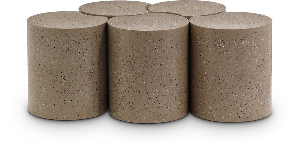 Meridian Furniture - Dimple Taupe Coffee Table - 5Pc - 99084Taupe-5C veiw 1