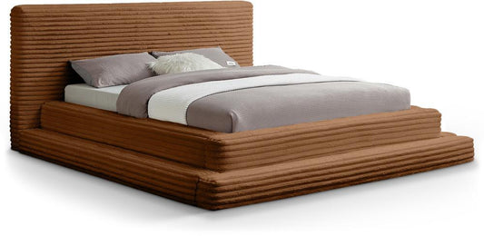 Meridian Furniture - Drew Saddle Corduroy Fabric King Bed - DrewSaddle-K veiw 1