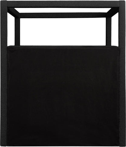 Meridian Furniture - Eden Black Boucle Fabric King Bed - EdenBlack-K veiw 5