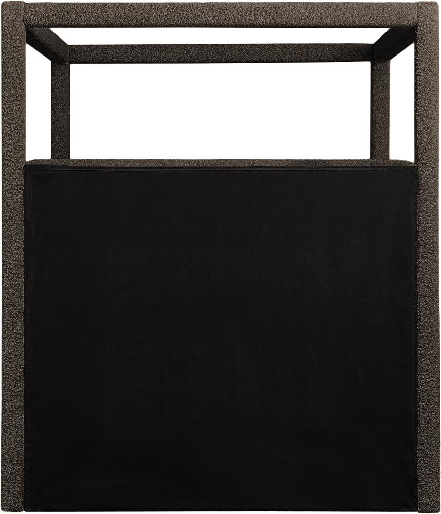 Meridian Furniture - Eden Brown Boucle Fabric Queen Bed - EdenBrown-Q veiw 5