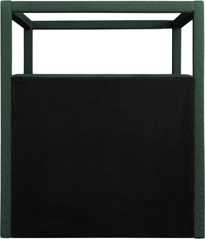 Meridian Furniture - Eden Green Boucle Fabric Queen Bed - EdenGreen-Q veiw 5