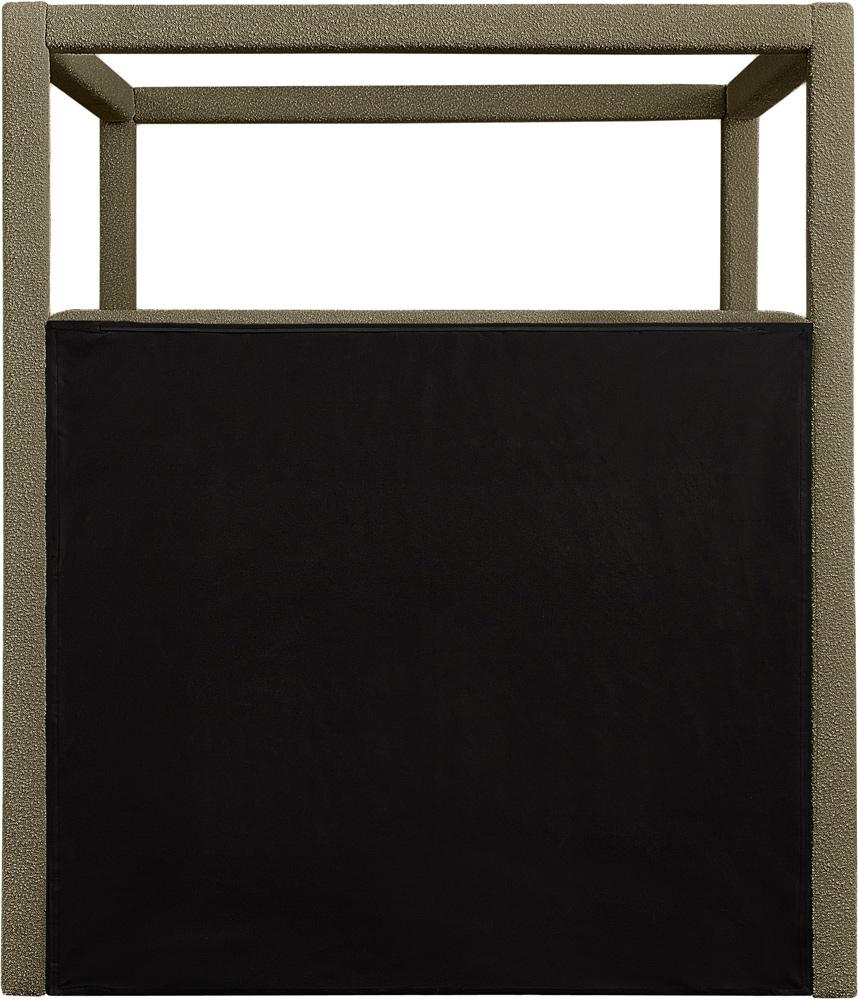 Meridian Furniture - Eden Olive Boucle Fabric King Bed - EdenOlive-K veiw 5
