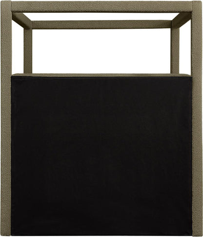 Meridian Furniture - Eden Olive Boucle Fabric King Bed - EdenOlive-K veiw 5