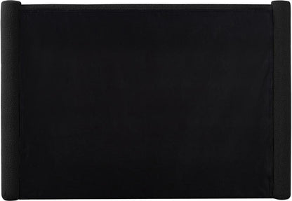 Meridian Furniture - Elias Black Boucle Fabric Full Bed - B1299Black-F veiw 6