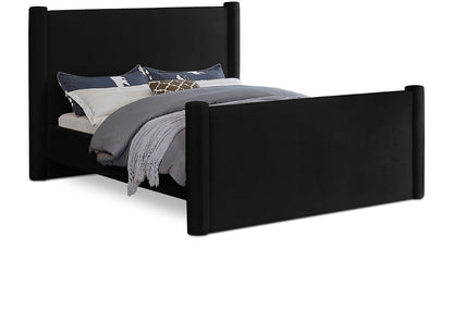 Meridian Furniture - Elias Black Velvet King Bed - B1298Black-K veiw 1