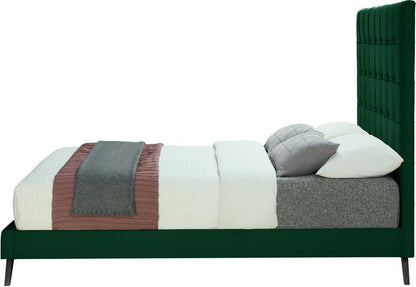 Meridian Furniture - Elly Green Velvet Full Bed - EllyGreen-F veiw 4