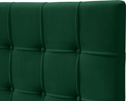 Meridian Furniture - Elly Green Velvet Full Bed - EllyGreen-F veiw 7