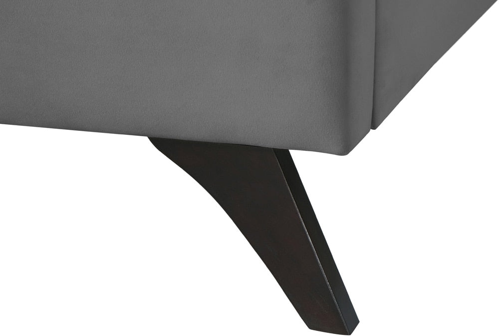 Meridian Furniture - Elly Grey Velvet King Bed - EllyGrey-K veiw 5