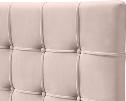 Meridian Furniture - Elly Pink Velvet King Bed - EllyPink-K veiw 7
