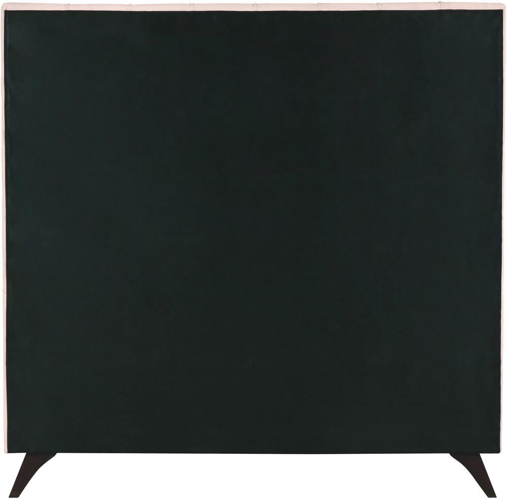 Meridian Furniture - Elly Pink Velvet Queen Bed - EllyPink-Q veiw 6
