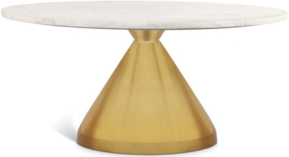 Meridian Furniture - Emery White Marble Coffee Table - 285-CT veiw 1