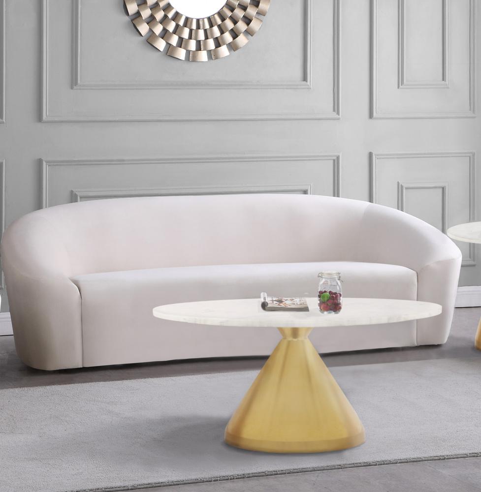 Meridian Furniture - Emery White Marble Coffee Table - 285-CT veiw 2