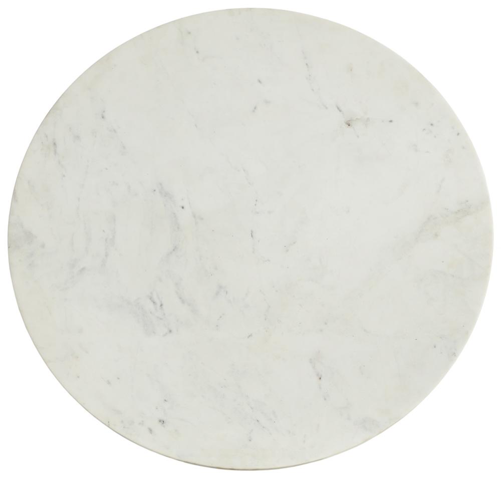 Meridian Furniture - Emery White Marble End Table - 285-ET veiw 4