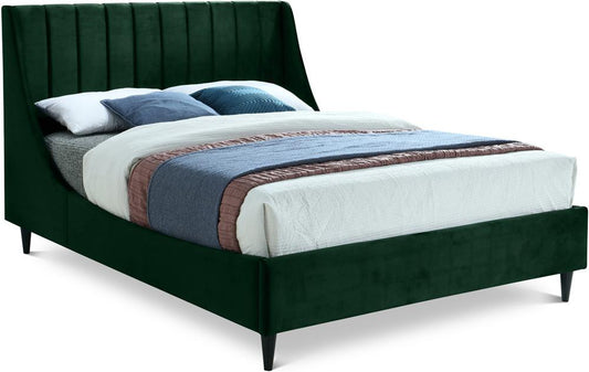 Meridian Furniture - Eva Green Velvet King Bed - EvaGreen-K veiw 1
