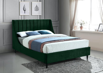 Meridian Furniture - Eva Green Velvet King Bed - EvaGreen-K veiw 2