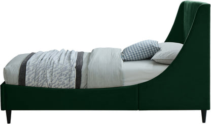 Meridian Furniture - Eva Green Velvet Twin Bed - EvaGreen-T veiw 5