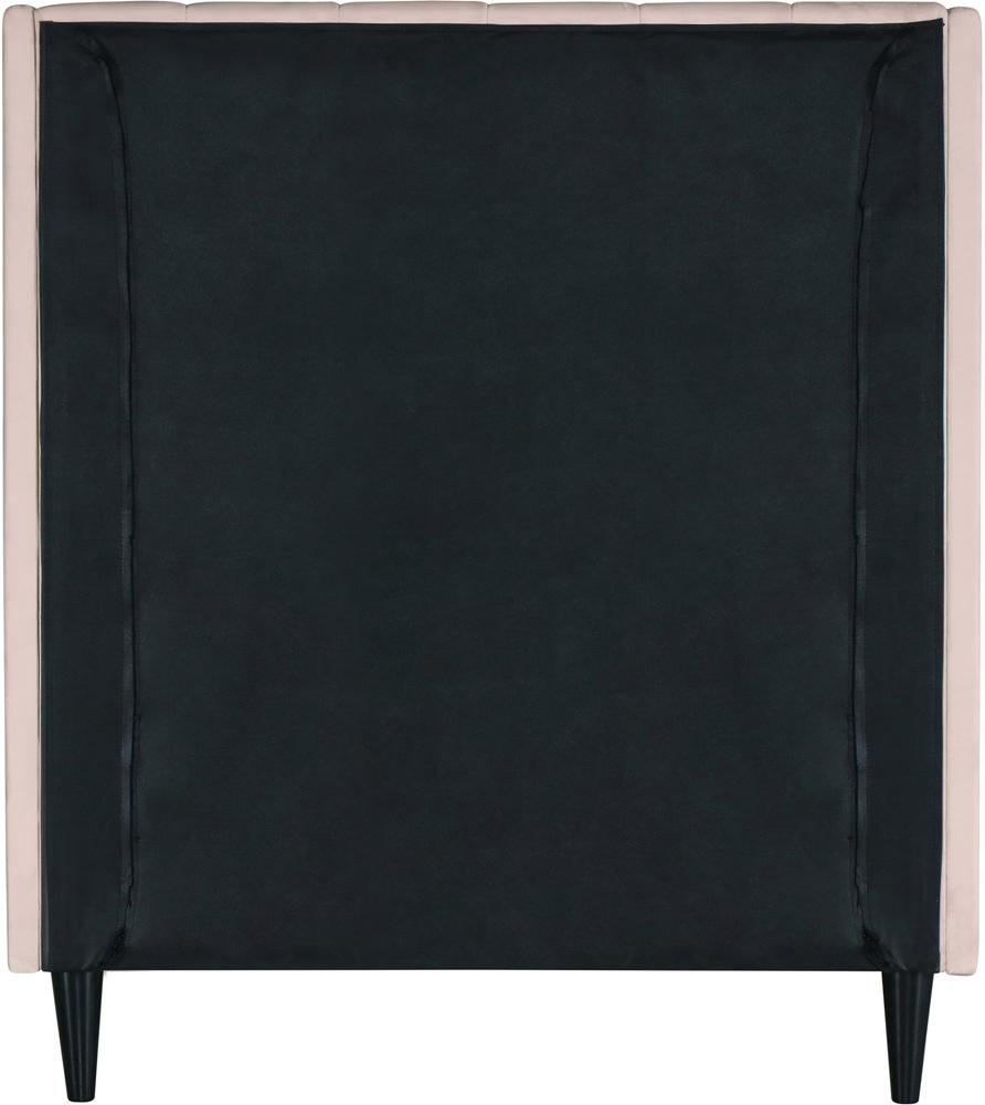 Meridian Furniture - Eva Pink Velvet Twin Bed - EvaPink-T veiw 6
