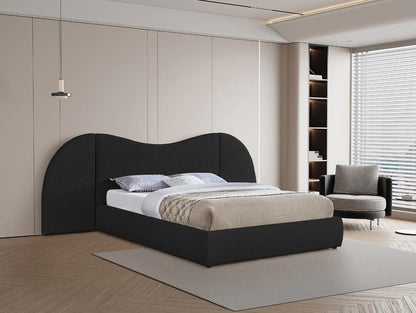 Meridian Furniture - Everest Black Boucle Fabric King Bed - B1246Black-K veiw 2